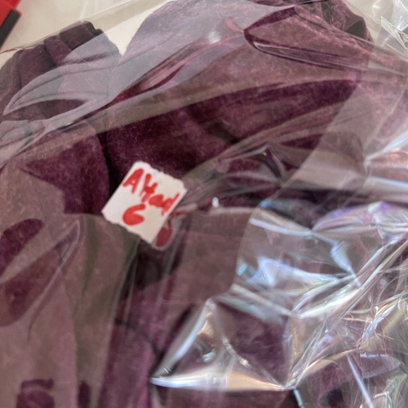 Altar’d State Purple Flowy Blouse Size L Bohemian Summer Beach Boho Long Sleeve - Picture 6 of 6